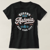 Astoria Queens New York retro T-shirt (Design voorkant)