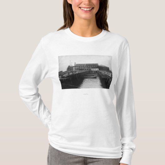 Astoria, uitzicht Oregon of Fisherman's Packing T-shirt (Voorkant)