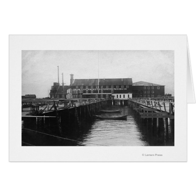 Astoria, uitzicht Oregon van de visverpakking (Voorkant Horizontaal)