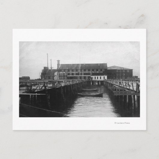 Astoria, uitzicht Oregon van de visverpakking Briefkaart (Voorkant)