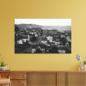 Astoria, Uitzicht van de stad Oregon, West Canvas Afdruk (Insitu (Woonkamer))
