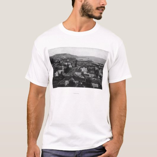 Astoria, Uitzicht van de stad Oregon, West T-shirt (Voorkant)