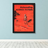 Astounding - 1955.10_Pulp Art Canvas Afdruk (Insitu (Houten vloer))