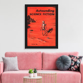 Astounding - 1955.10_Pulp Art Canvas Afdruk (Insitu (Woonkamer))