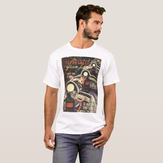 Astounding Science Fiction_ August 1946_Pulp Art T-shirt (Voorkant volledig)