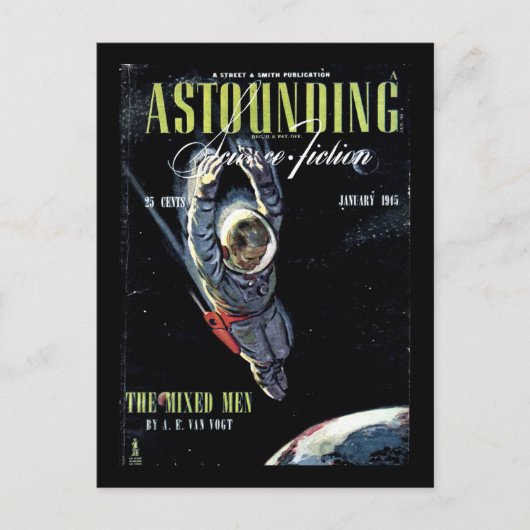 Astounding Science Fiction_ January 1945_Pulp Art Briefkaart (Voorkant)