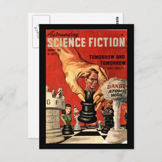 Astounding Science Fiction_ January 1947_Pulp Art Briefkaart (Voorkant / Achterkant)