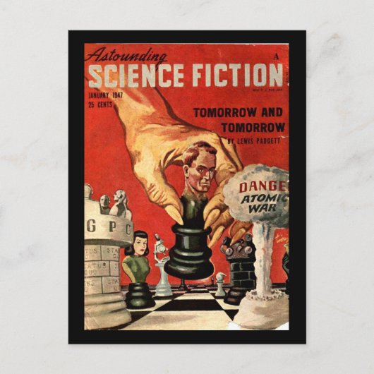 Astounding Science Fiction_ January 1947_Pulp Art Briefkaart (Voorkant)