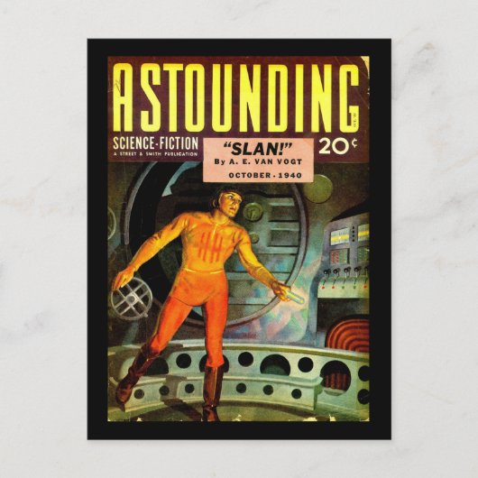 Astounding Science Fiction_ Oktober 1940_Pulp Art Briefkaart (Voorkant)