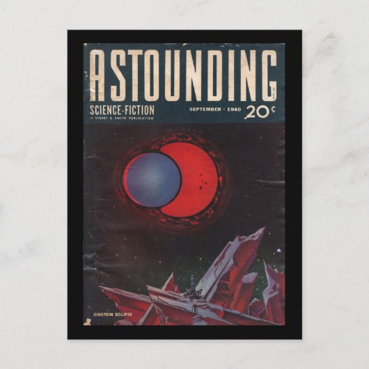 Astounding Science-Fiction, september 1940_Pulp Briefkaart (Voorkant)