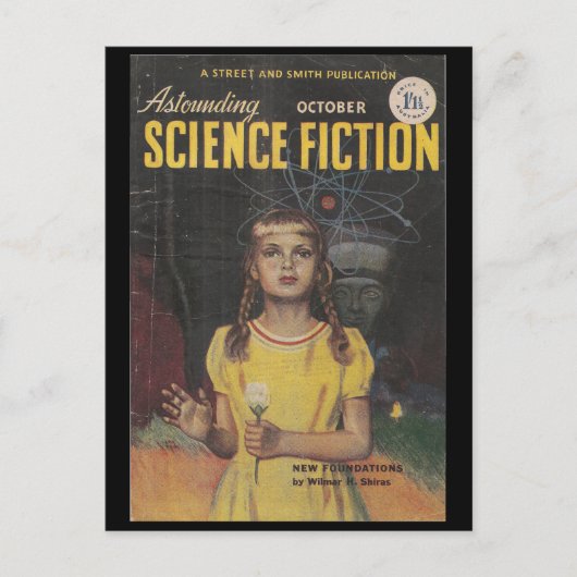 Astounding (UK) v07 n06 (1950-10)_Pulp Art Briefkaart (Voorkant)