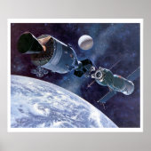 ASTP Docking Apollo Soyuz Spacecraft Poster (Voorkant)