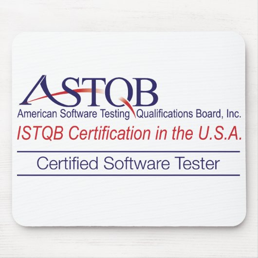 ASTQB Certified Software Tester Mousepad Muismat (Voorkant)