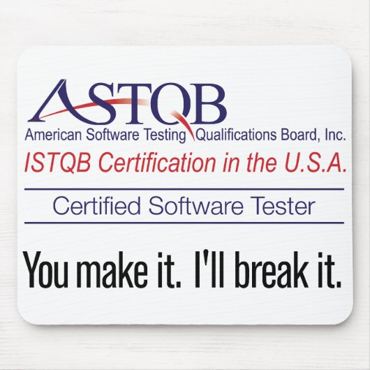 ASTQB Je maakt het Mousepad Muismat (Voorkant)
