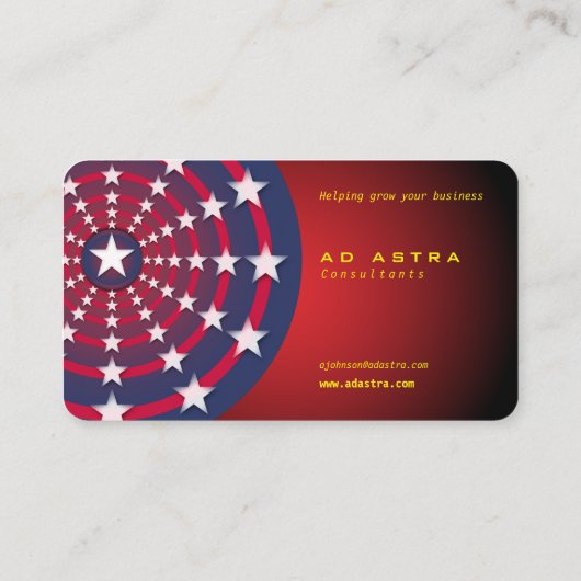 Astra Standard, 3,5 x 2,0-inch Visitekaartje (Achterkant)