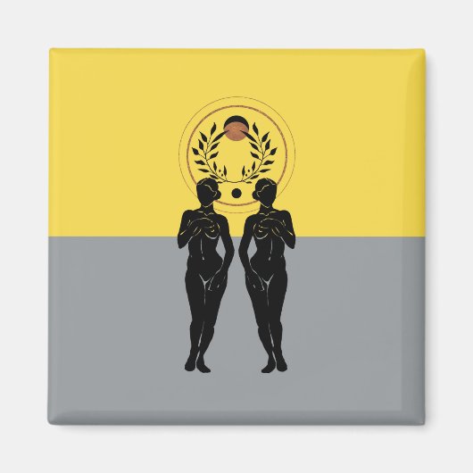 Astra Vrouwelijke Moderne Kunst Magneet (Voorkant)