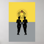 Astra Vrouwelijke Moderne Kunst Poster (Voorkant)