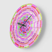 Astract Glas in lood mozaïekpatroon #4 Grote Klok (Hoek)