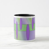 astract groen paars mok (Midden)