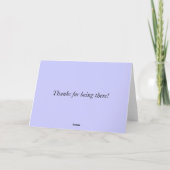 Astract Sports Thank You Card Bat Bar Mitzvah blue Bedankkaart (Achterkant)