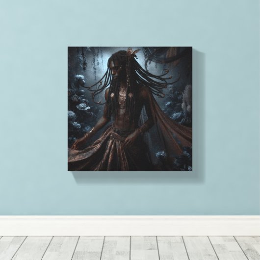 Astrakeon De hemelse cartograaf Canvas Afdruk (Insitu (Houten vloer))