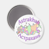 Astrakhan City Rusland Magneet (Voorkant / Achterkant)