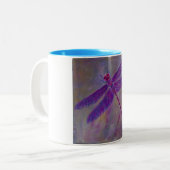 Astral Afterglow Dragonfly Tweekleurige Koffiemok (Voorkant links)