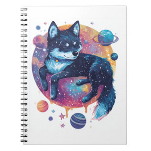Astral Akita - Kosmische Ruimte Hond Notitieboek