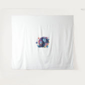 Astral Akita - kosmische ruimtehond Wandkleed (Voorkant (horizontaal))