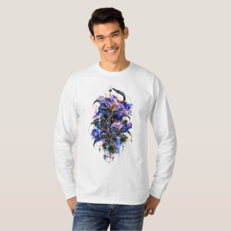 Astral Bloom Sanctuary — Surrealistische Kosmische T-shirt
