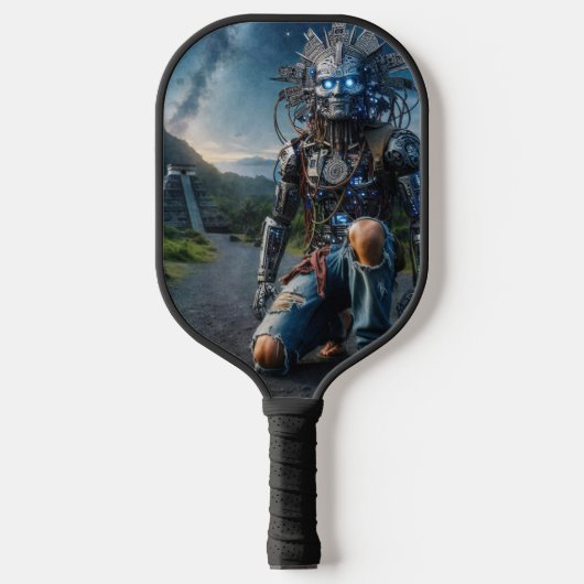 Astral Blue Jeans Warrior Pickleball Paddle (Voorkant)