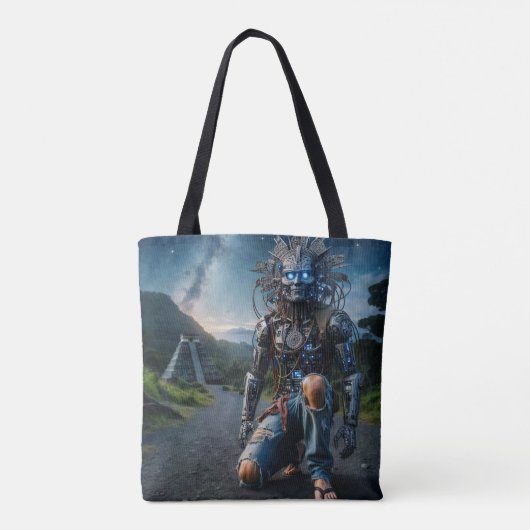Astral Blue Jeans Warrior Tote Bag (Achterkant)