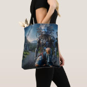 Astral Blue Jeans Warrior Tote Bag (Dichtbij)