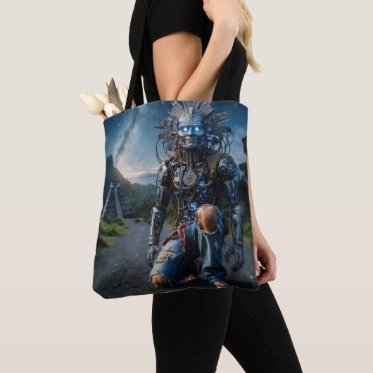 Astral Blue Jeans Warrior Tote Bag (Dichtbij)