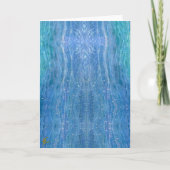Astral Body Shimmers Blue Natuur Meditatie Kaart (Voorkant)