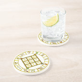 ASTRAL CODE / MAGIC SQUARE 33,wit Zandsteen Onderzetter (Zijkant)