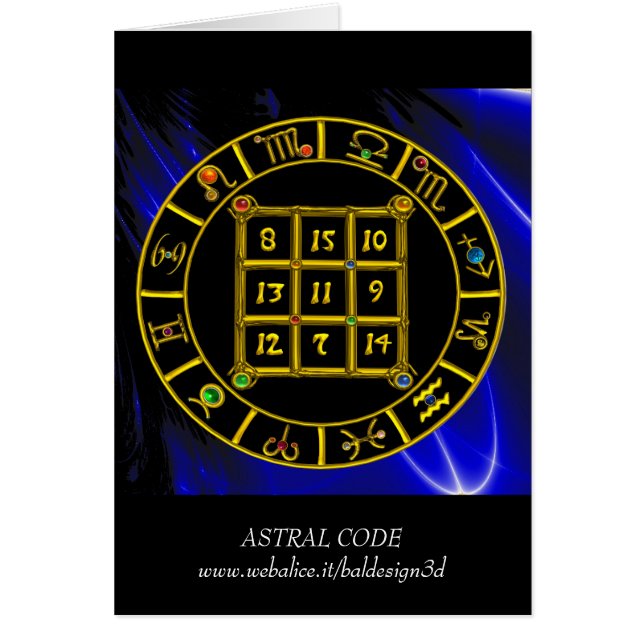 ASTRAL CODE, MAGIC SQUARE 33 Zodiac Astrology Char (Voorkant)
