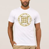 ASTRAL CODE, MAGIC SQUARE 33 Zodiac Astrology Char T-shirt (Voorkant)