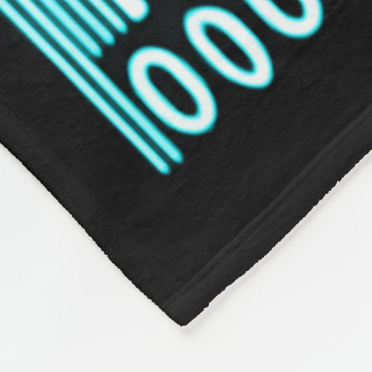 Astral Demon Barcode 666 Fleece Deken (Hoek)