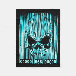 Astral Demon Barcode 666 Fleece Deken