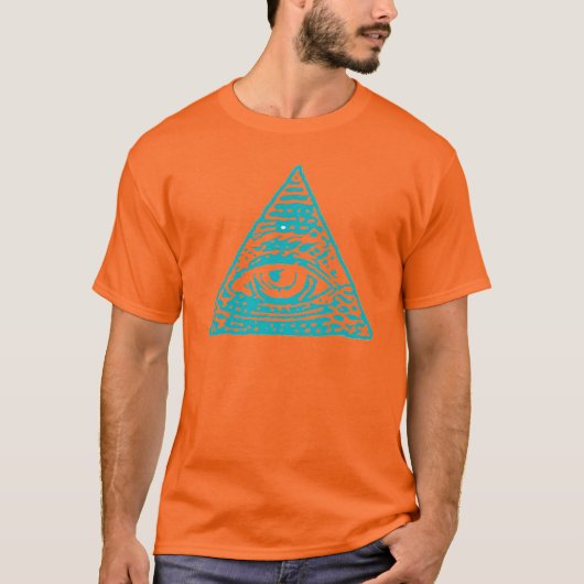 Astral Evil Illuminati Pyramide Symbol T-shirt (Voorkant)