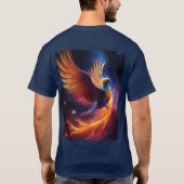 Astral Flame: Nebula Phoenix Design T-shirt (Achterkant)