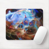 Astral Galaxy Orion's Belt Lampenwerk Glazen Nevel Muismat (Met muis)