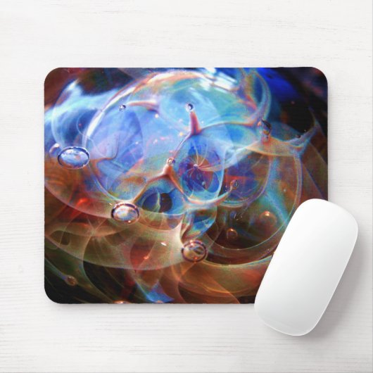 Astral Galaxy Orion's Belt Lampenwerk Glazen Nevel Muismat (Met muis)