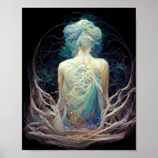 Astral Ganglia 3 Fantasy Science Fiction Art Poster (Voorkant)