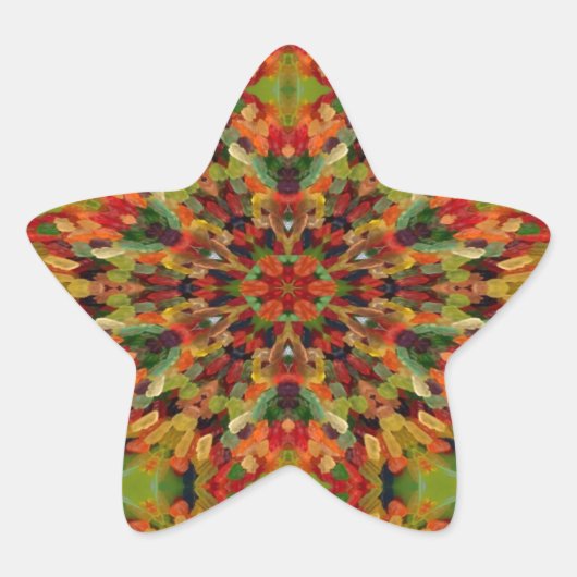 Astral Gummy Beren Ster Sticker (Voorkant)