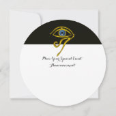 ASTRAL HORUS EYE BLUE TALISMAN Gold ZodiaChart Kaart (Achterkant)