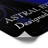 ASTRAL HORUS EYE / BLUE TALISMAN ZodiaChart Poster (Hoek)