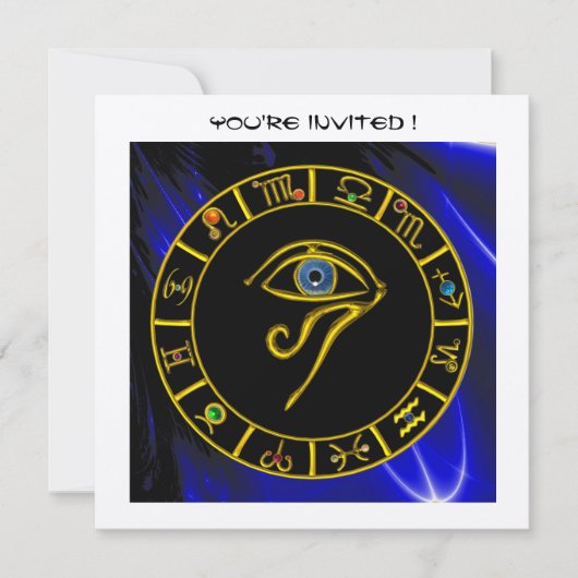 ASTRAL HORUS OYE / BLUE TALISMAN, Astrologie Kaart (Voorkant)