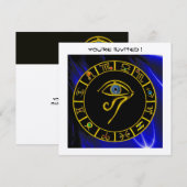 ASTRAL HORUS OYE / BLUE TALISMAN, Astrologie Kaart (Voorkant / Achterkant)